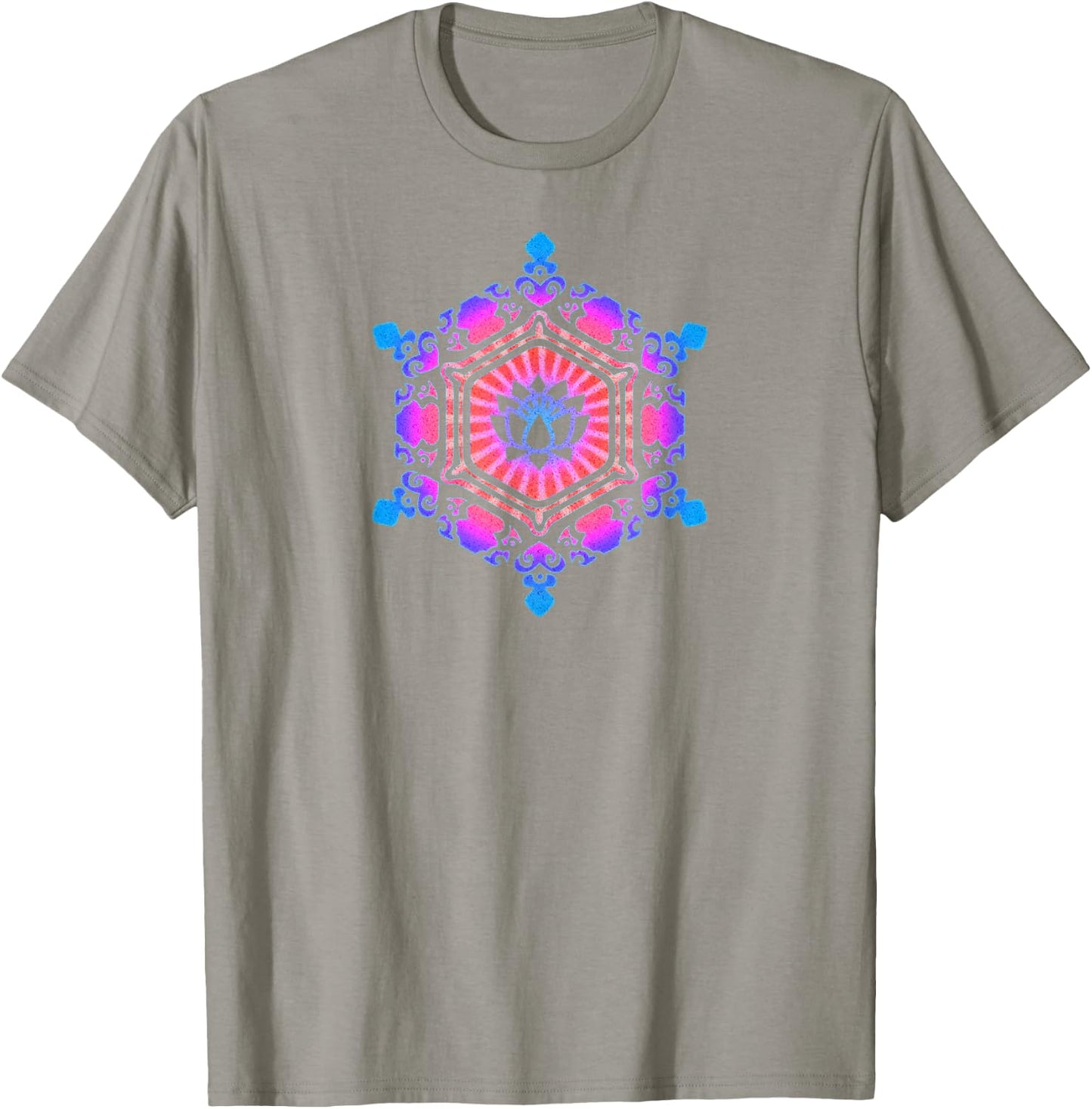 Water crystal, love, lotus flower, yoga, symbol, buddhism T-Shirt - T-Shirt | Sand