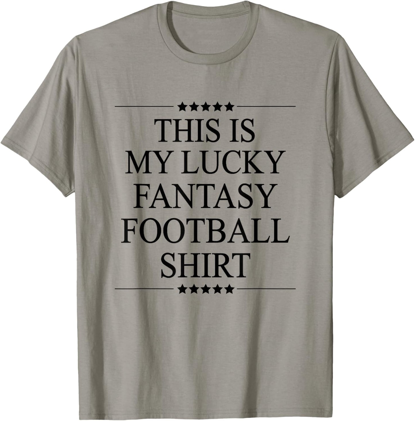 This is My Lucky Fantasy Football Shirt Funny Gift T-Shirt - T-Shirt | Sand