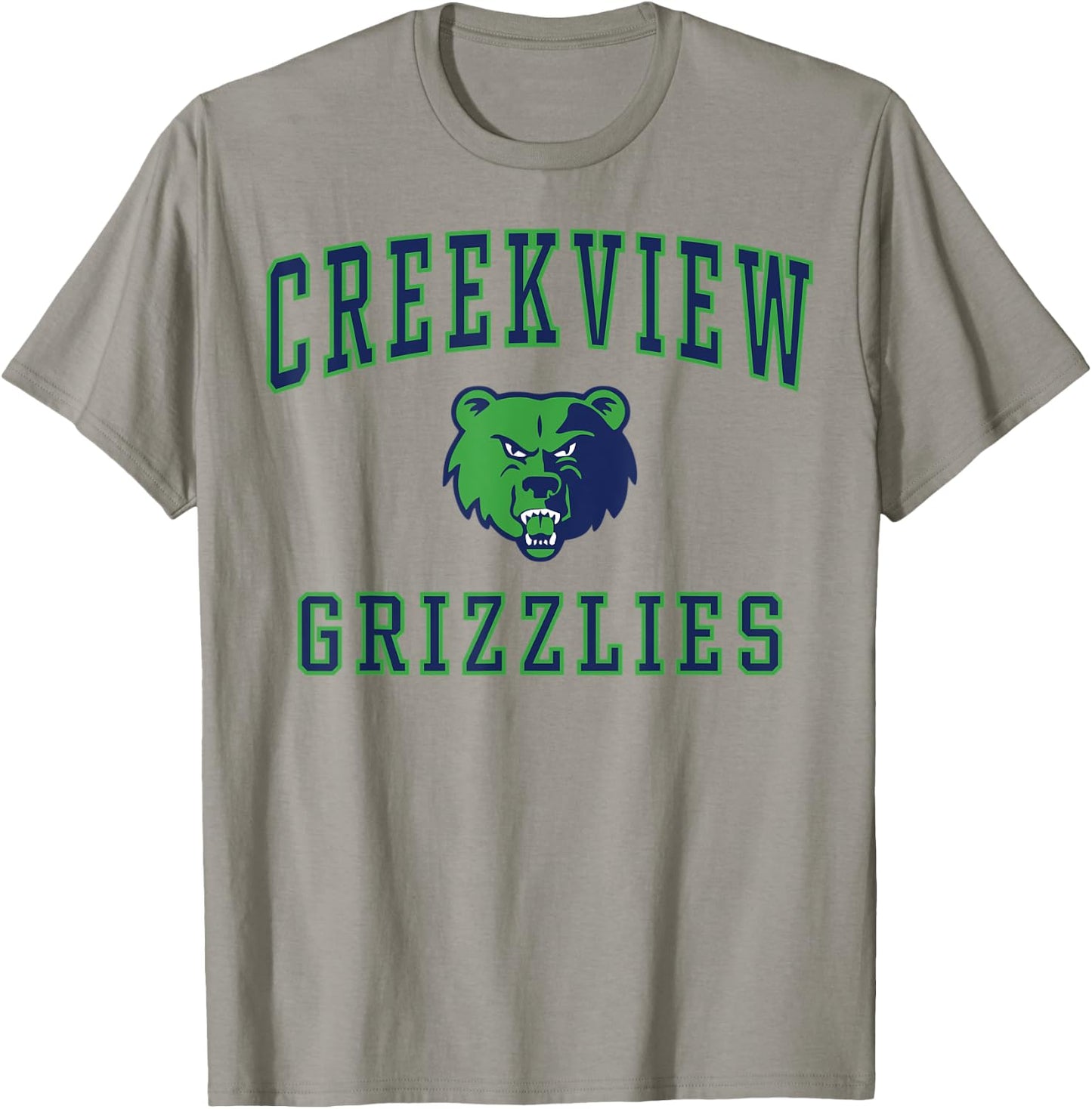 Creekview High School Grizzlies T-Shirt - T-Shirt | Sand