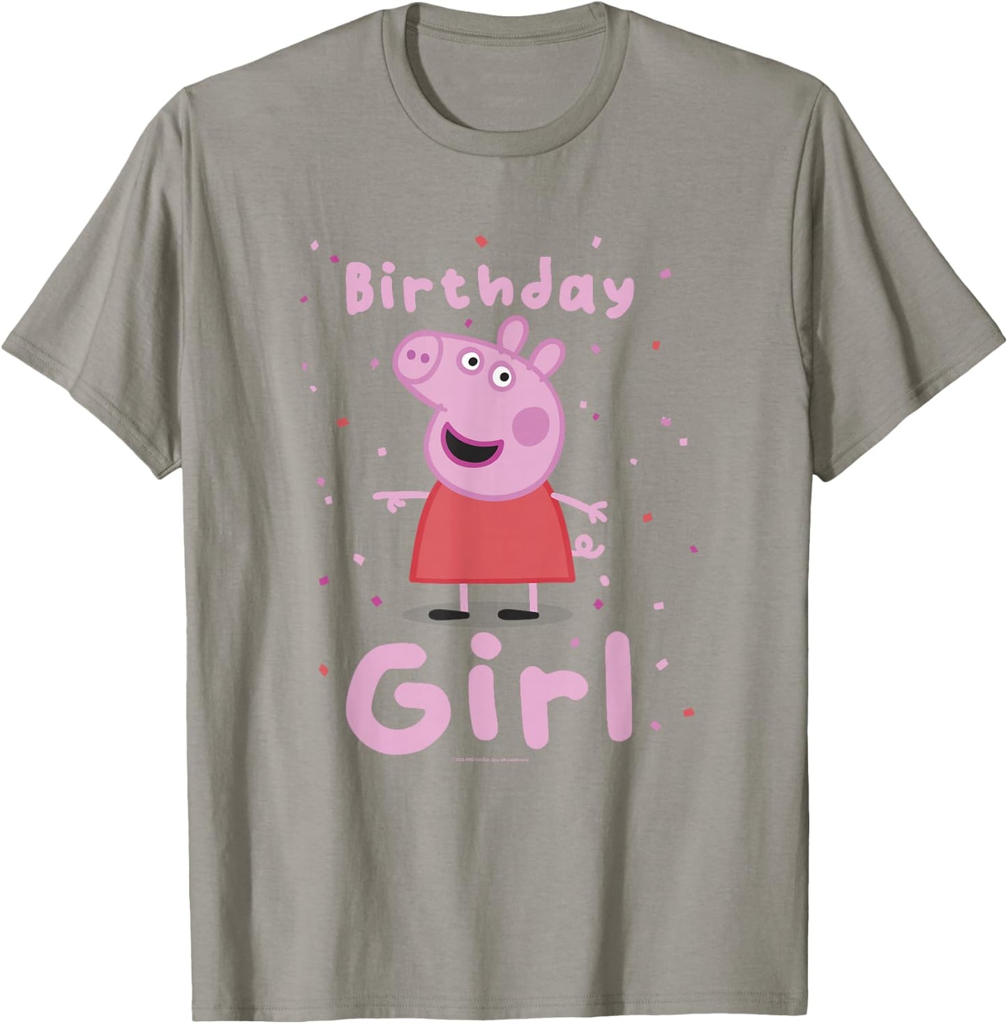 Peppa Pig Birthday Girl Pink Celebration Lyrics T-Shirt - T-Shirt | Sand