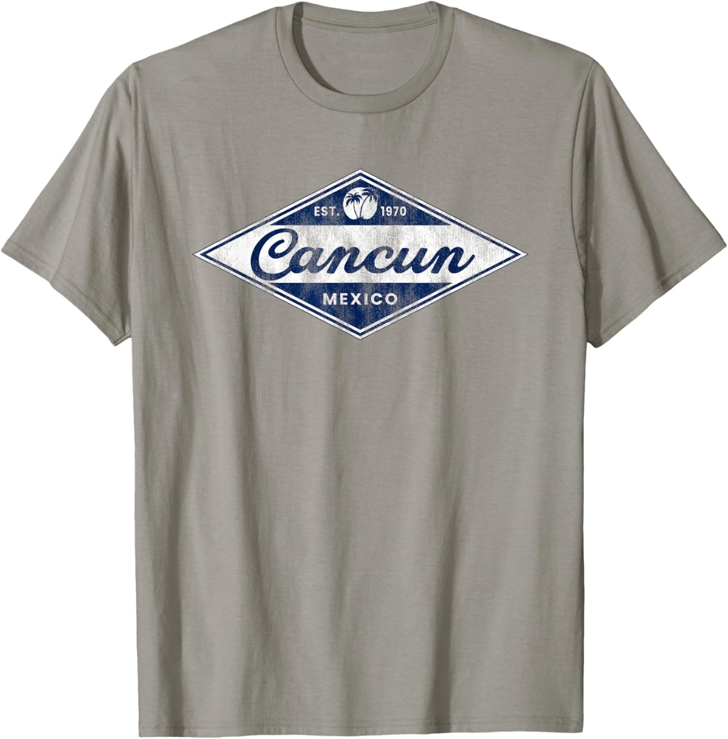 Vintage Cancun Palm Trees retro 70s Surfer Mexican Vacation T-Shirt - T-Shirt | Sand