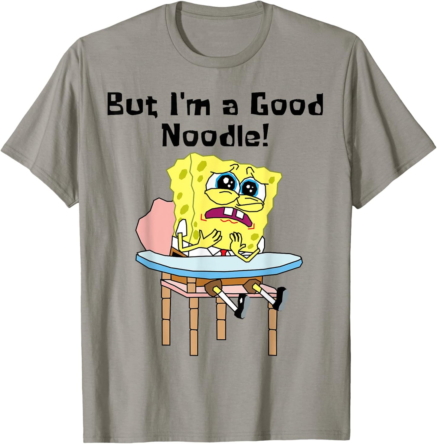 Mademark x SpongeBob SquarePants - But I Am A Good Noodle SpongeBob SquarePants Back To School T-Shirt - T-Shirt | Sand