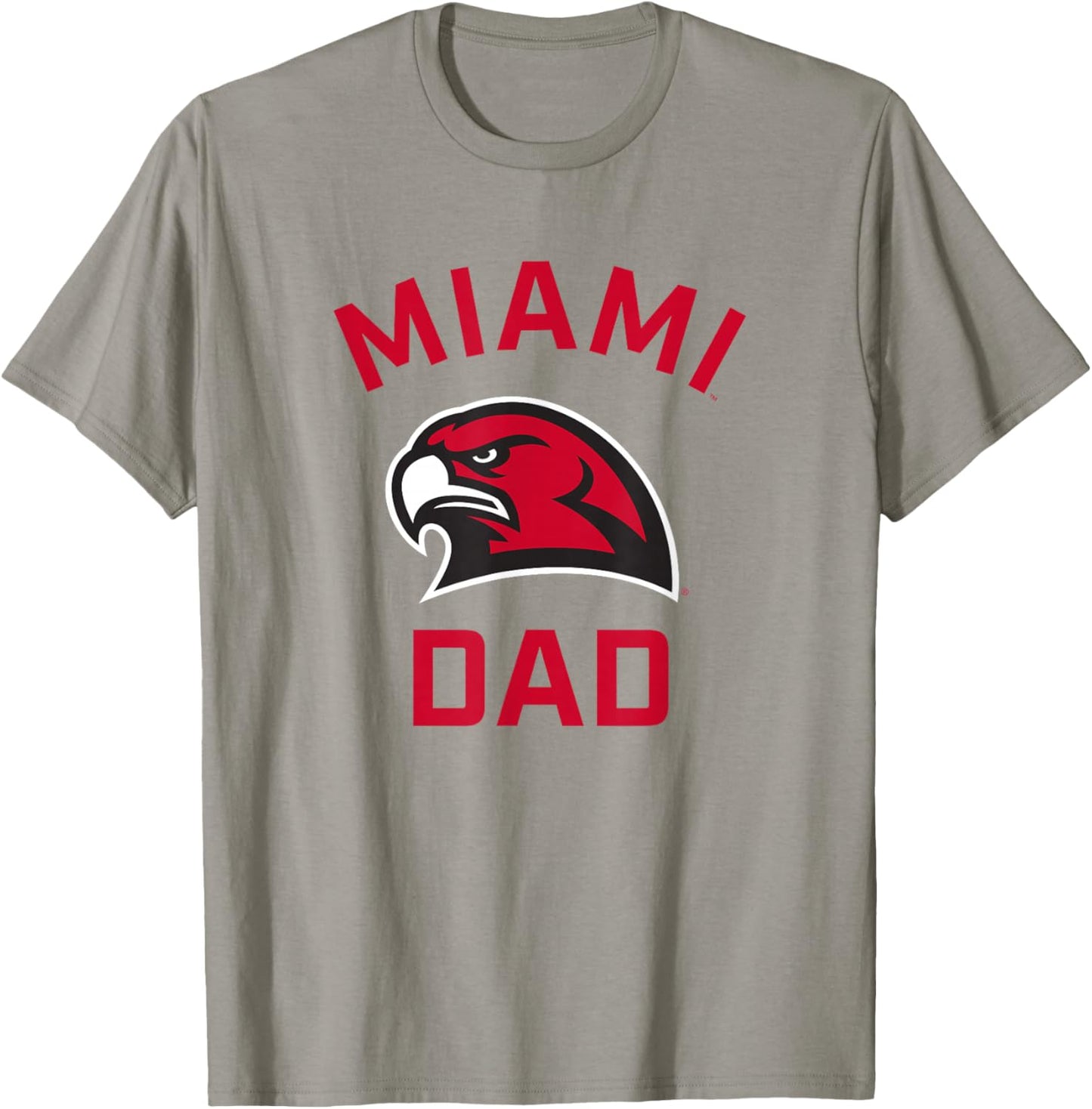 Miami University Ohio Redhawks Arched Dad T-Shirt - T-Shirt | Sand
