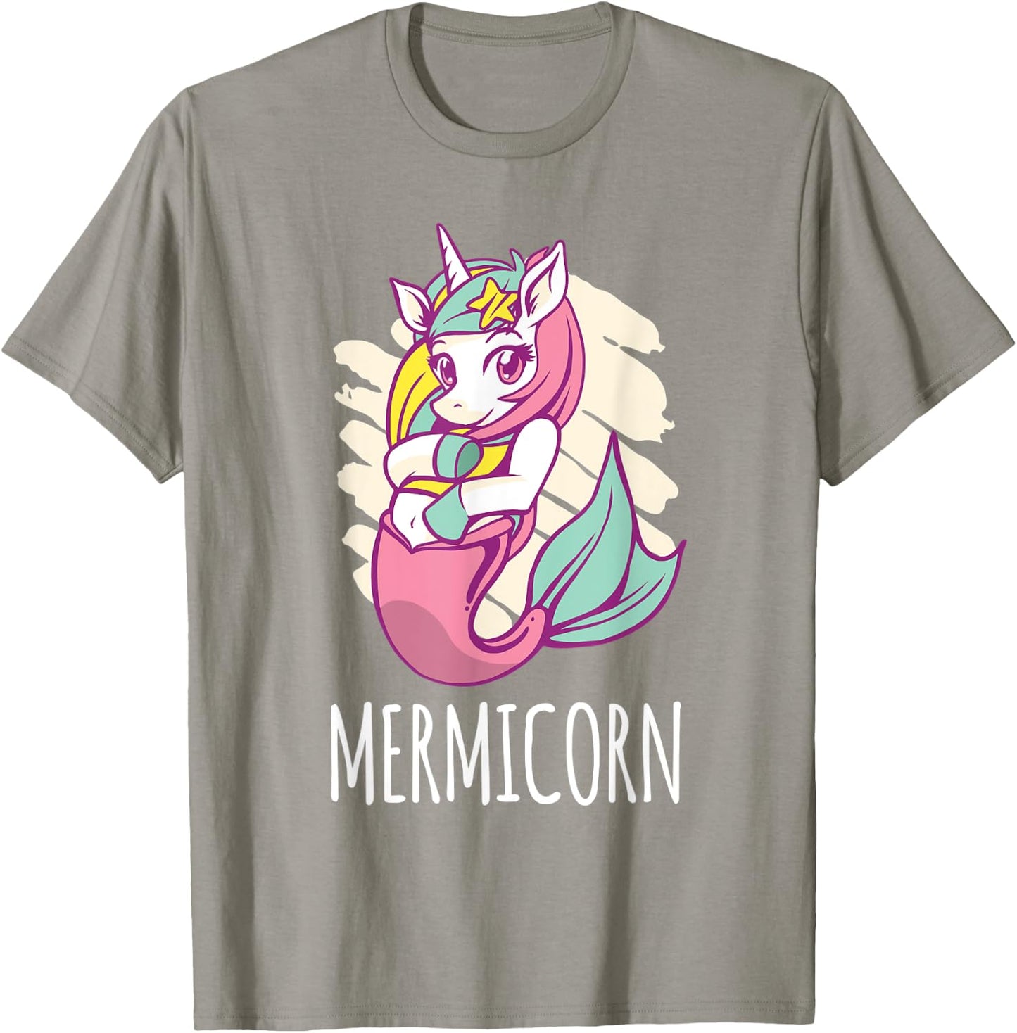 Mermicorn Unicorn Mermaid T-Shirt - T-Shirt | Sand