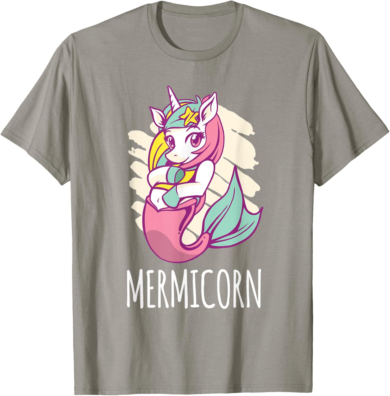 Mermicorn Unicorn Mermaid T-Shirt - T-Shirt | Sand
