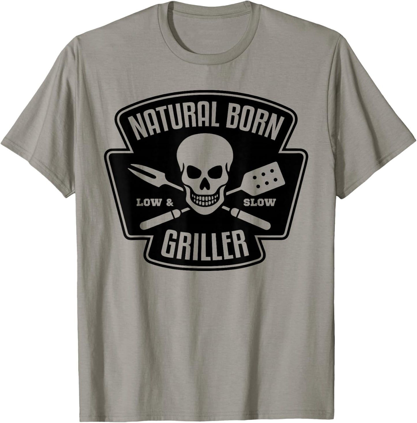 Barbecue Natural Born Grillmeister Griller Grill Gift T-Shirt - T-Shirt | Sand