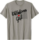 Oklahoma Girl Home State Cute Heart T-Shirt - T-Shirt | Sand