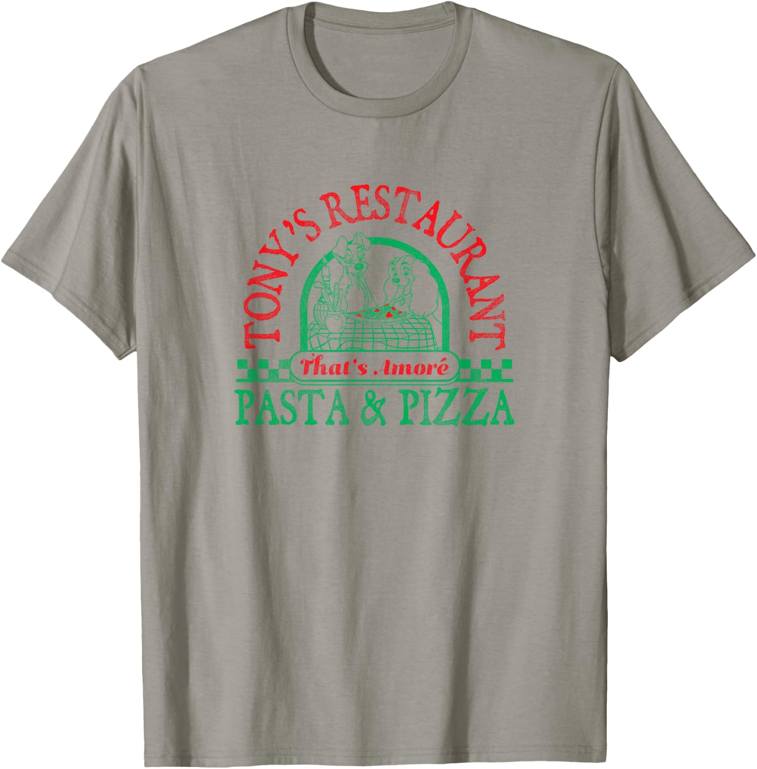 Disney Lady And The Tramp Tony's Restaurant That's Amore T-Shirt - T-Shirt | Sand
