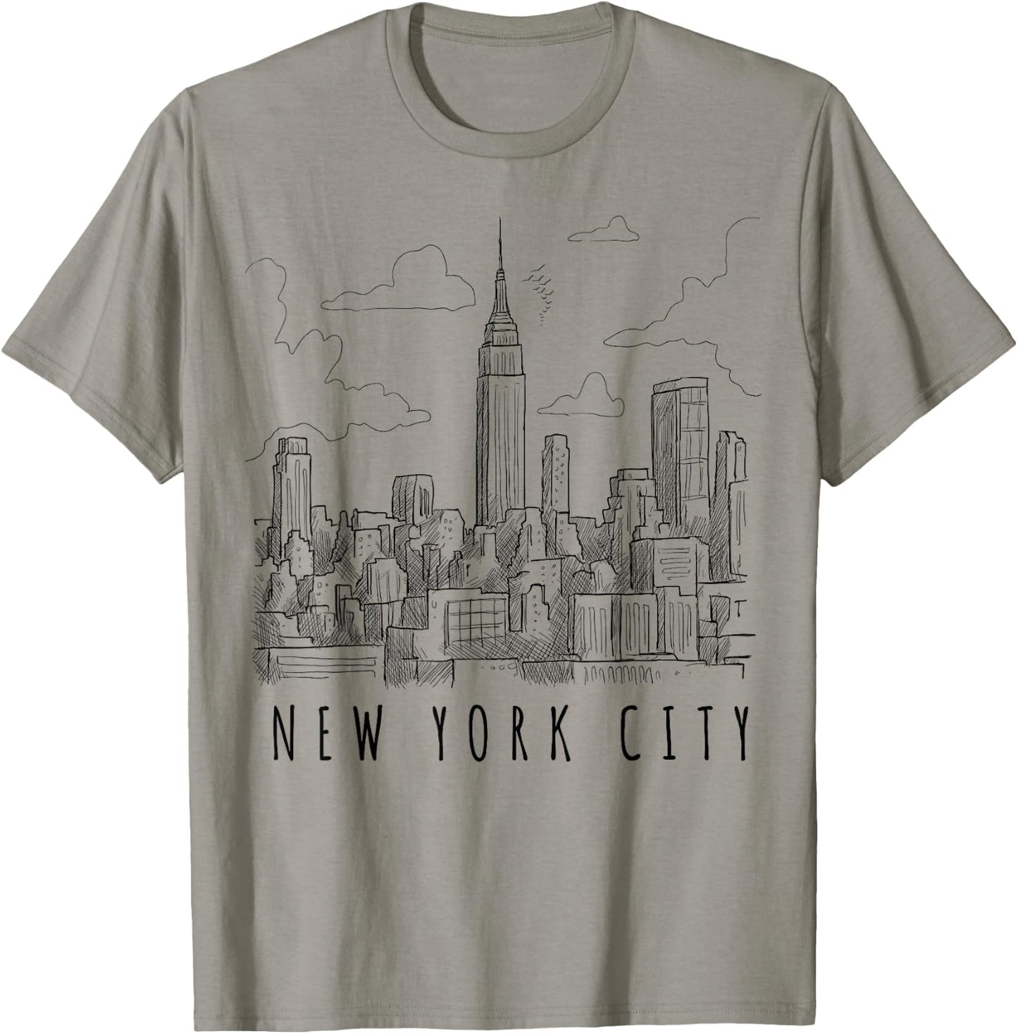 New York City Graphic - Novelty & Cool Designs T-Shirt - T-Shirt | Sand