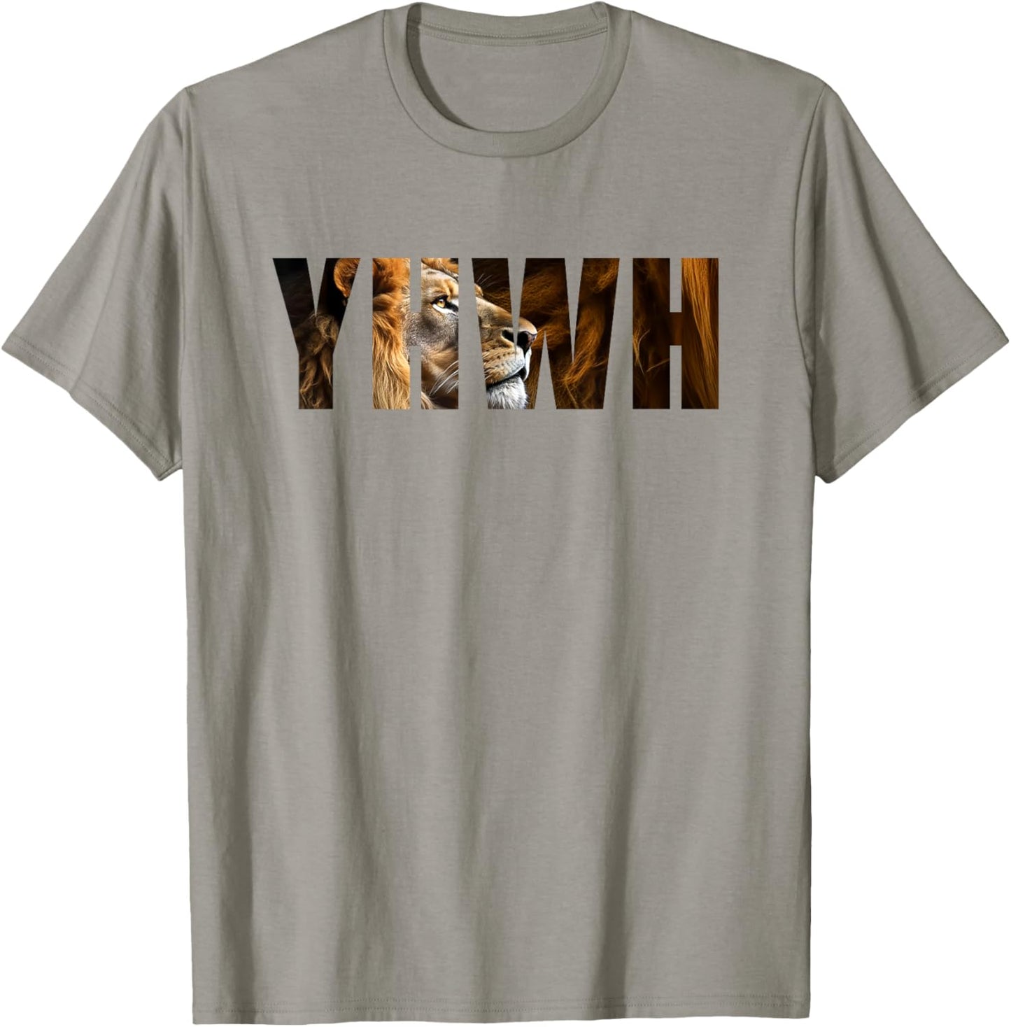 YHWH Lion of Judah: Tetragrammaton Hebrew Name of GOD Yahweh T-Shirt - T-Shirt | Sand