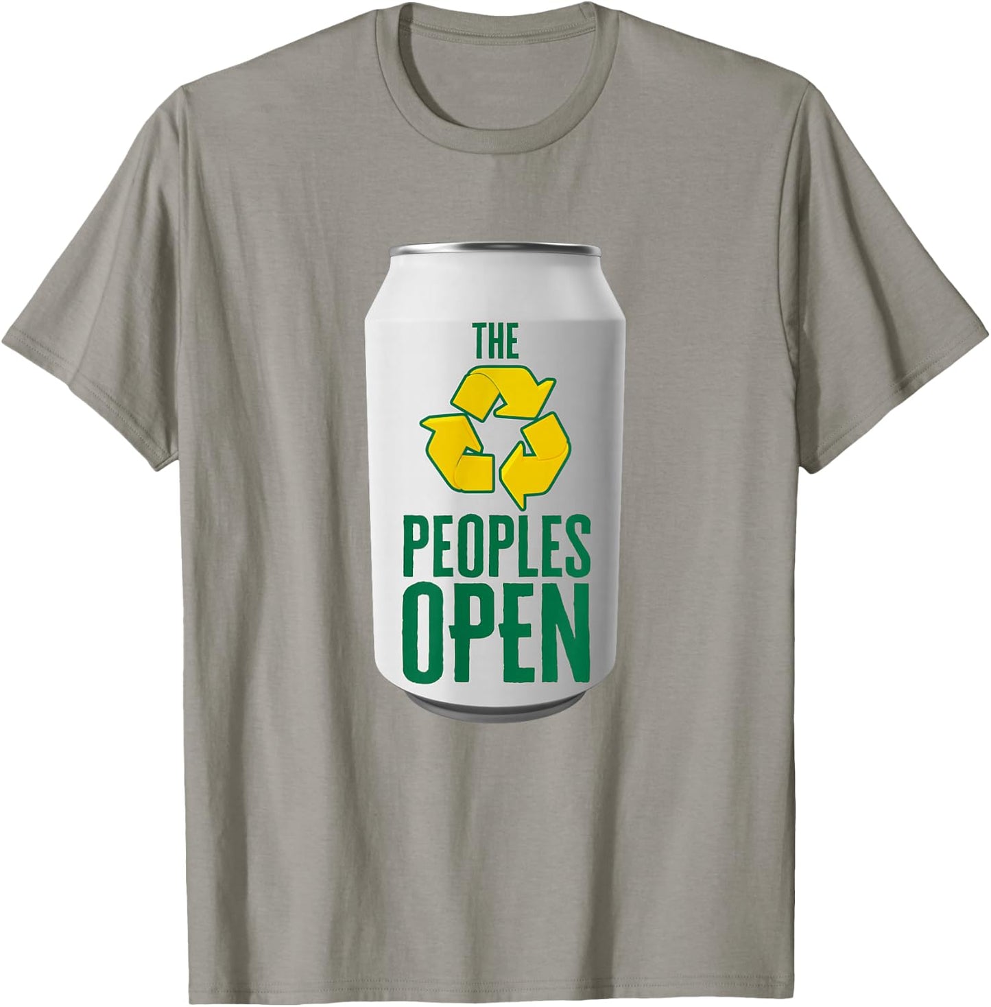 Waste Management Peoples Open Beer Can T-Shirt - T-Shirt | Sand