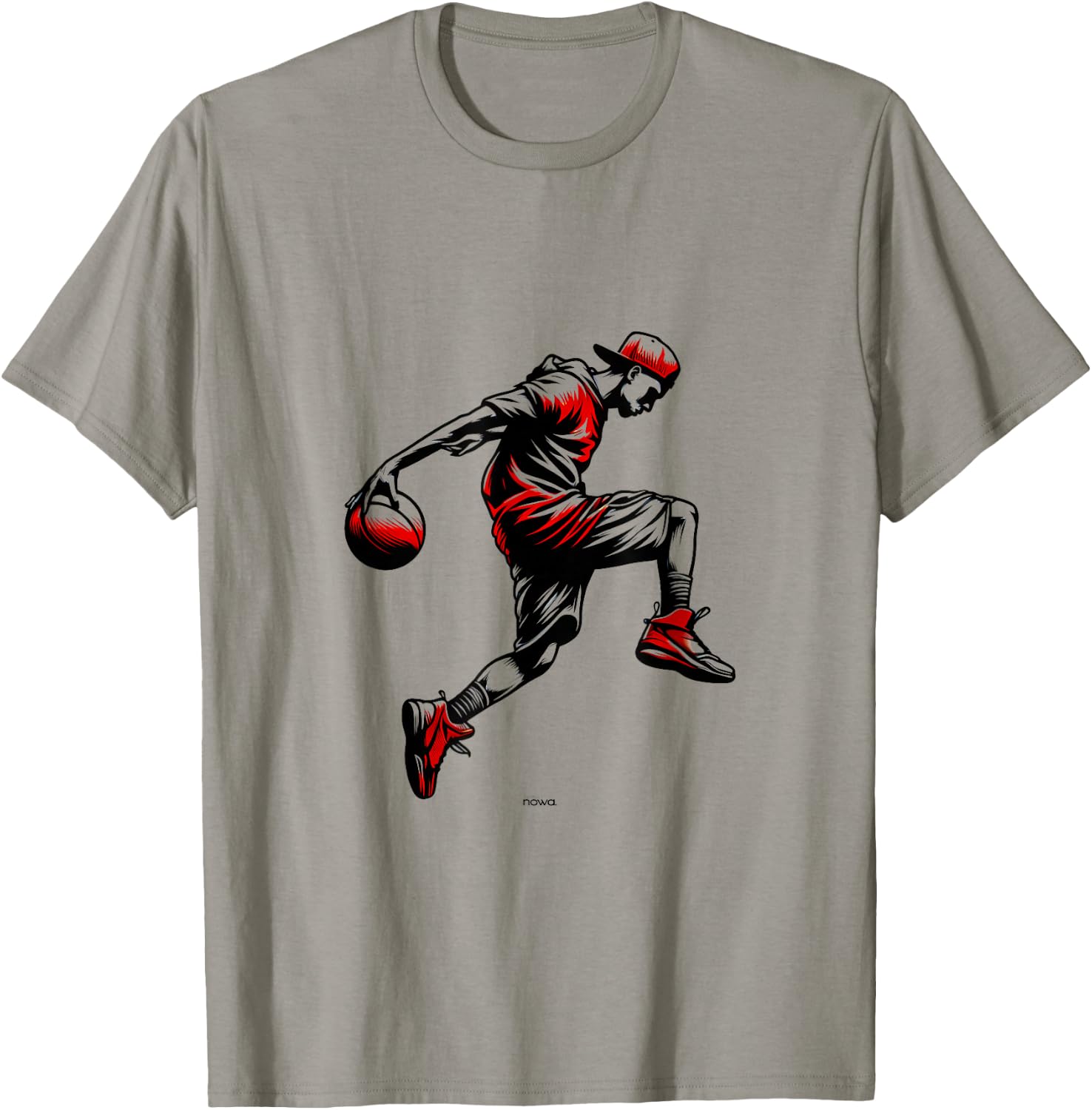 Basketball Boogie in Red Hip Hop Dancer Moves T-Shirt - T-Shirt | Sand
