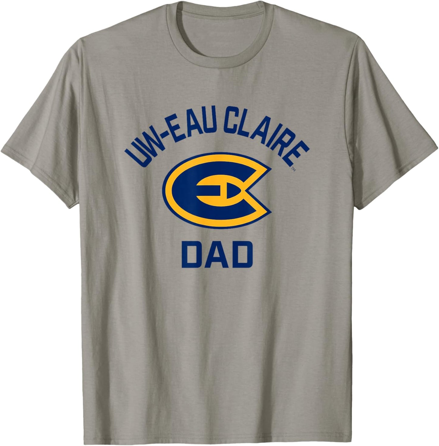 University of Wisconsin-Eau Claire Blugolds Arched Dad T-Shirt - T-Shirt | Sand