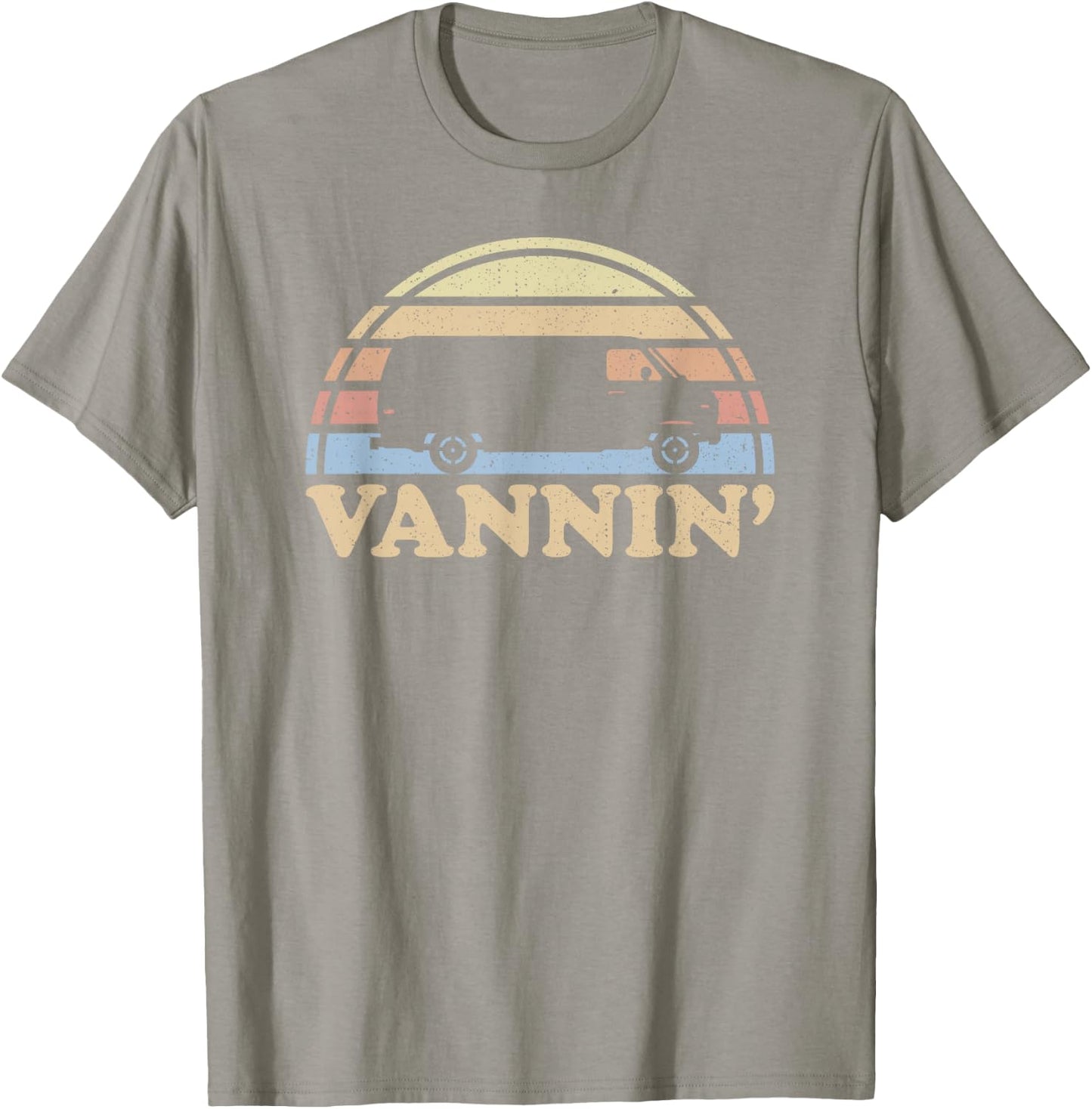 Vannin Shirt Van Life Retro Van Lovers Vanner Vantasy Camper T-Shirt - T-Shirt | Sand
