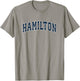 Hamilton Ohio OH Vintage Sports Design Navy Design T-Shirt - T-Shirt | Sand