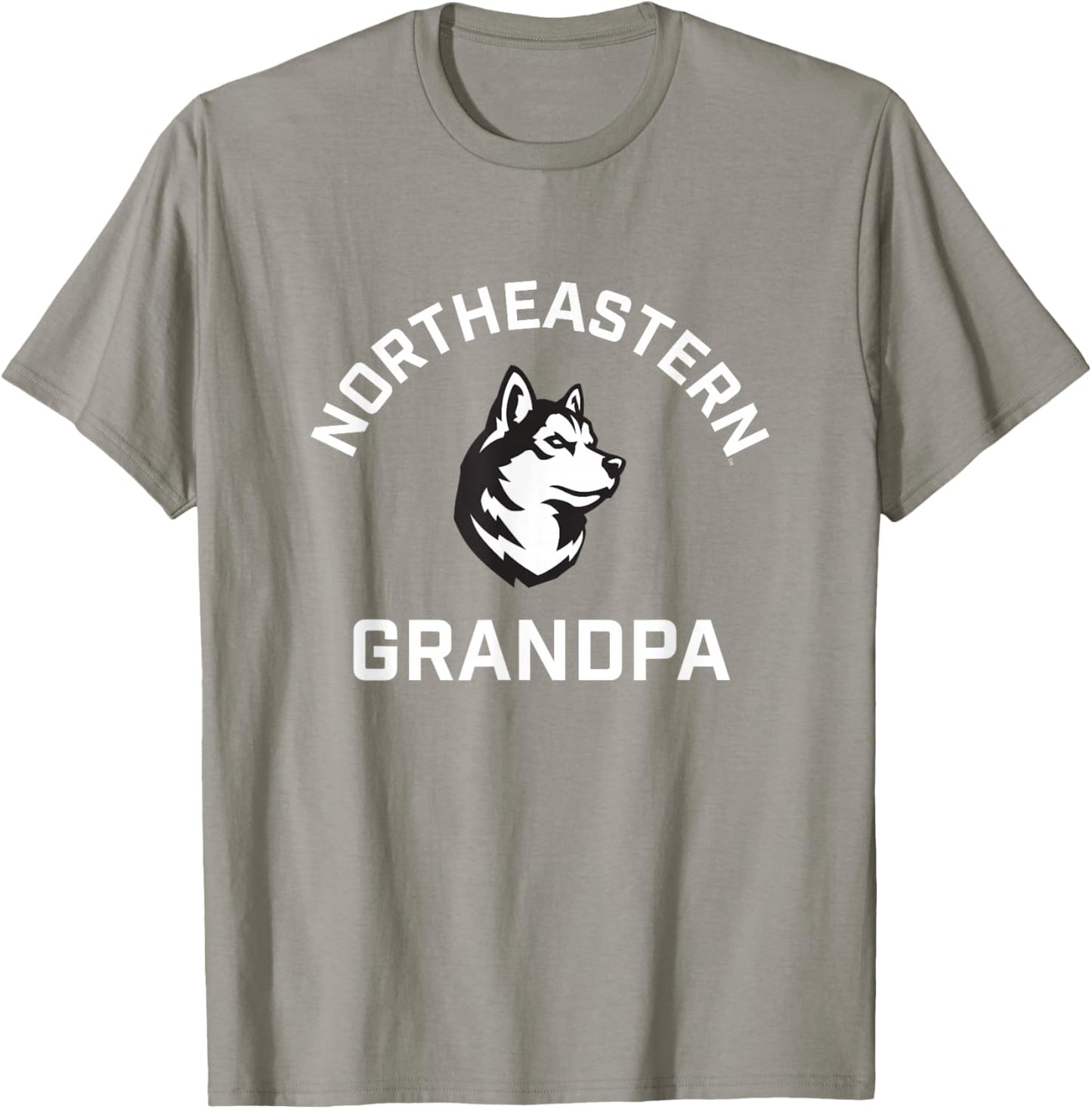 Northeastern University NEU Huskies Arched Grandpa T-Shirt - T-Shirt | Sand