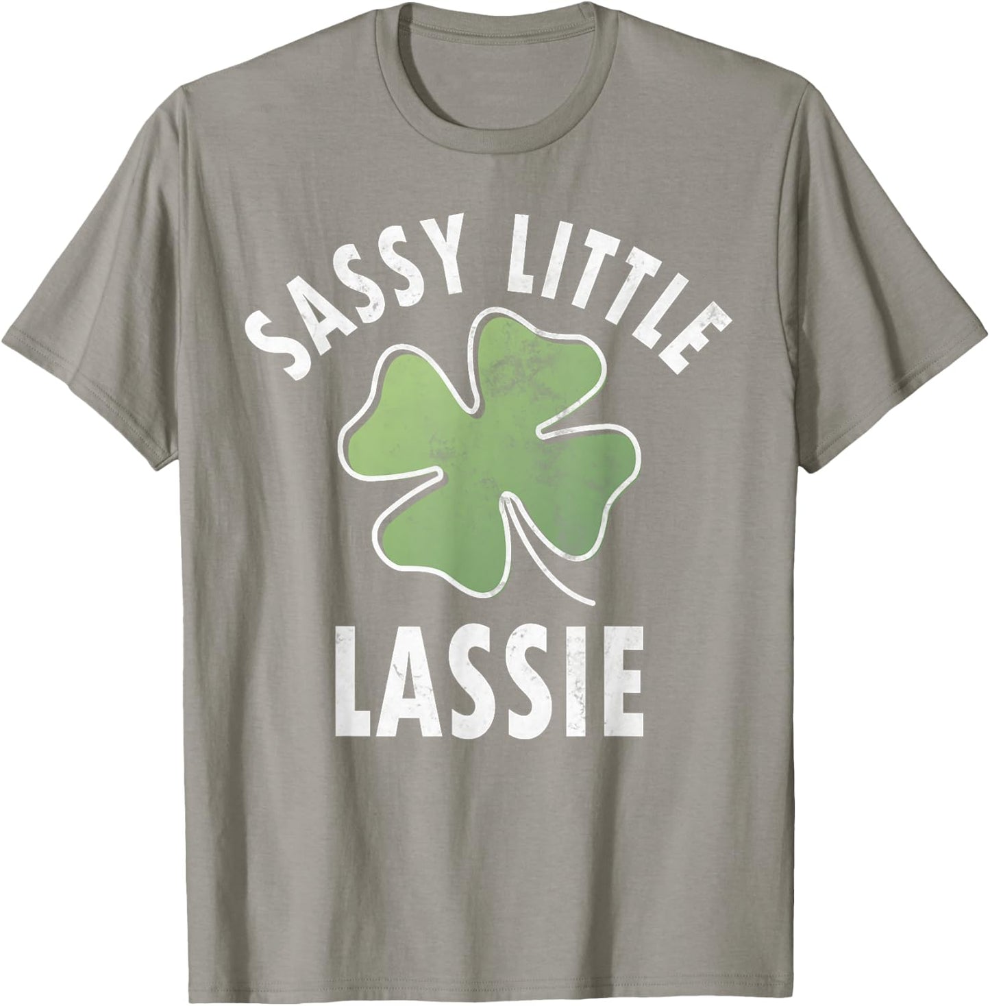 Sassy Little Lassie Shirt Funny Saint Patricks Day Gift T-Shirt - T-Shirt | Sand