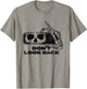 Don't Look Back Skeleton Car Mirror Transparent Halloween T-Shirt - T-Shirt | Sand