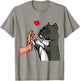 American Bully Love Cute Dog Mom Funny Girls T-Shirt - T-Shirt | Sand