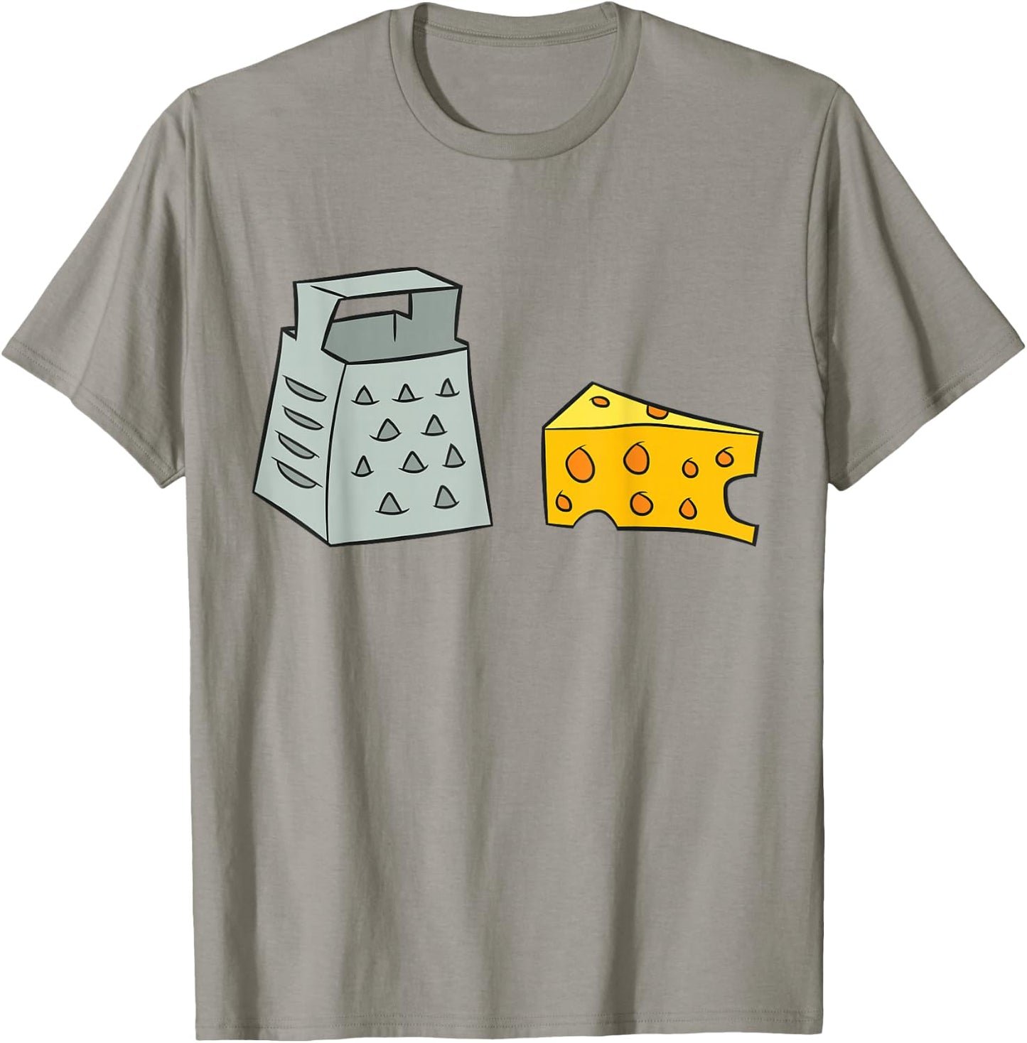 Cheese Lovers Gift Love Cheese Grater and Cheese T-Shirt - T-Shirt | Sand