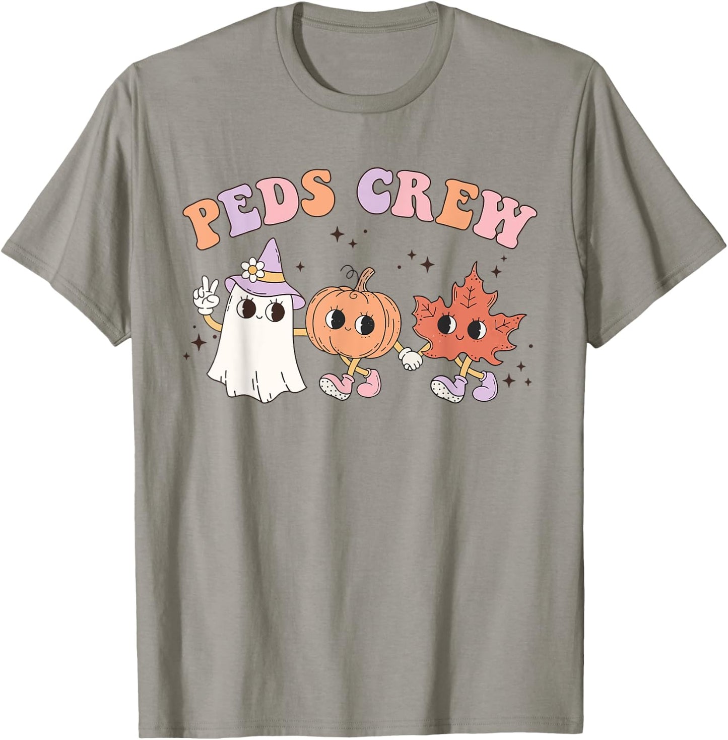 Cute Peds Crew Halloween Pediatric Nurse Pediatric T-Shirt - T-Shirt | Sand