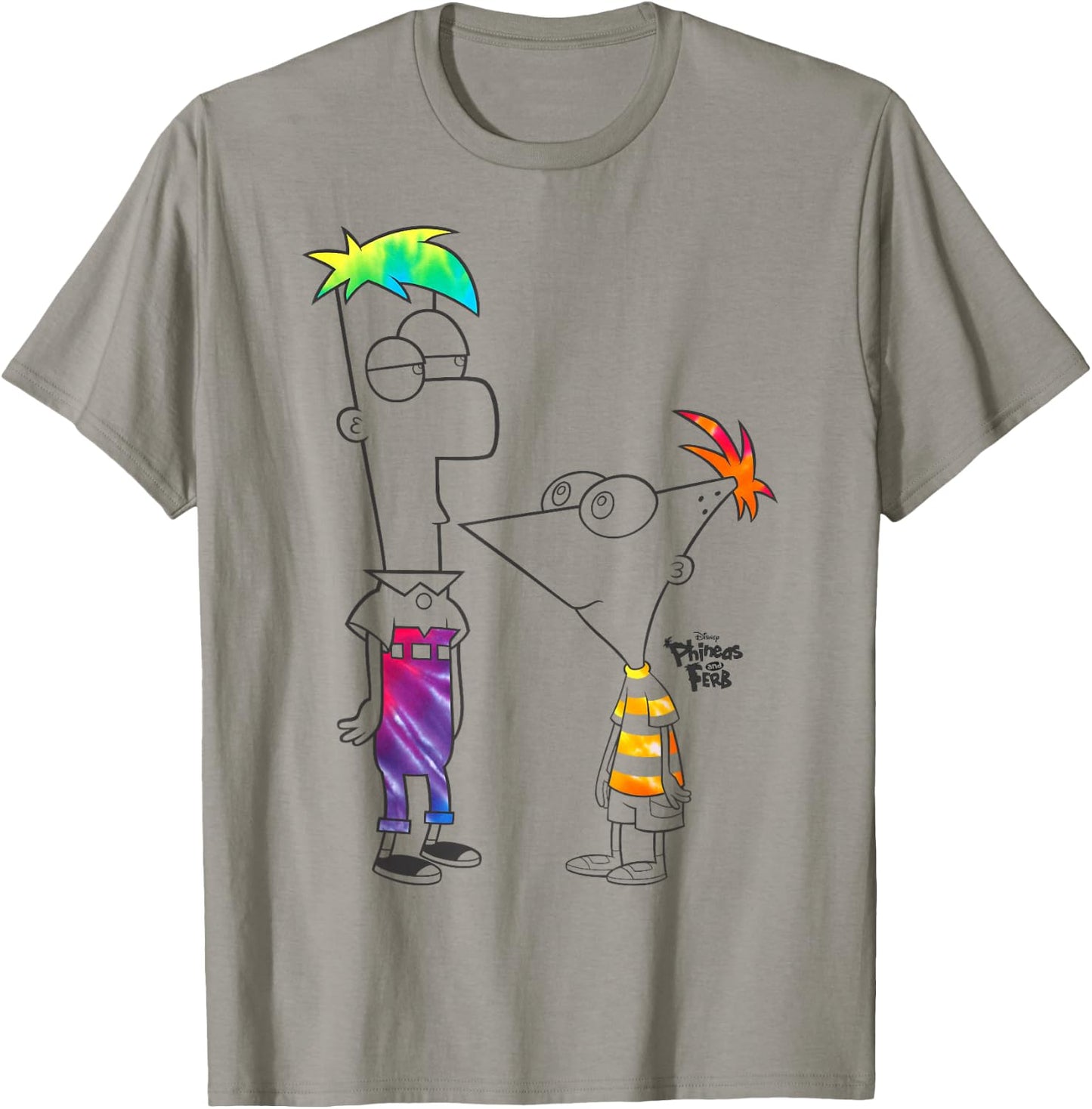 Disney Phineas And Ferb Boys Of Tie Dye T-Shirt - T-Shirt | Sand