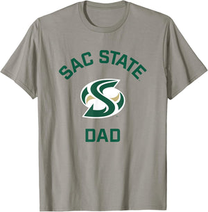 Sacramento State CSUS Hornets Arched Dad T-Shirt - T-Shirt | Sand