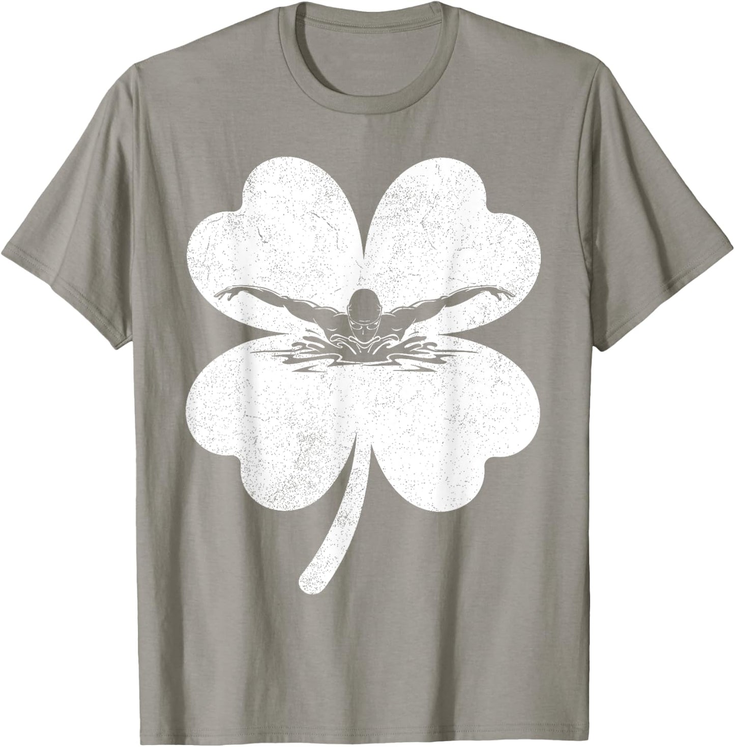 Swimming St Patrick Day Lucky Shamrock Swimmer Boys Girls T-Shirt - T-Shirt | Sand