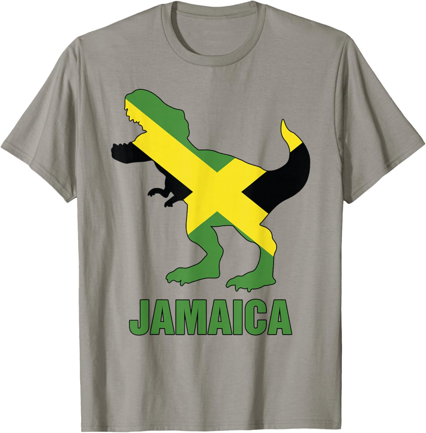 Jamaica-Shirt Boys T-Rex Jamaican Flag Toddler Kids T-Shirt - T-Shirt | Sand