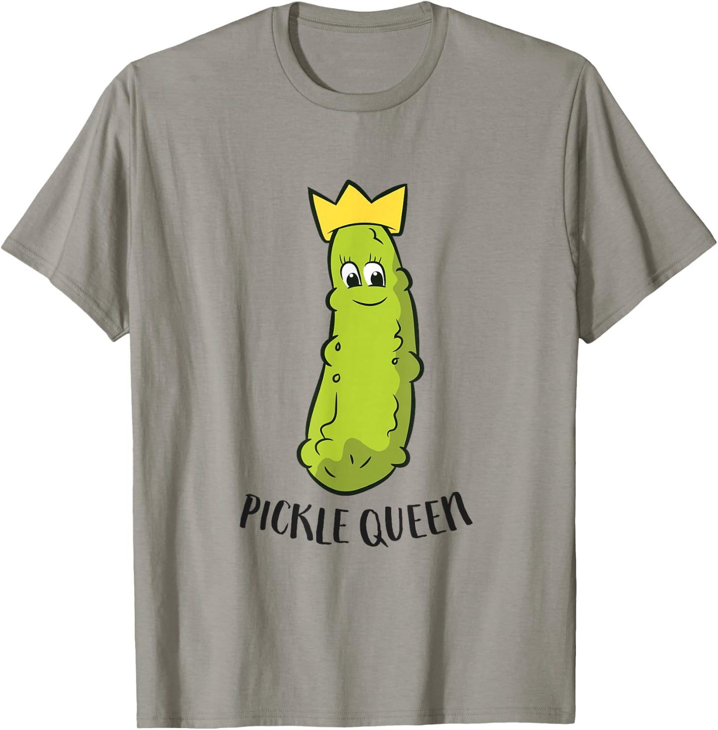 Pickle Queen Funny Cucumber Pickle Girl T-Shirt - T-Shirt | Sand