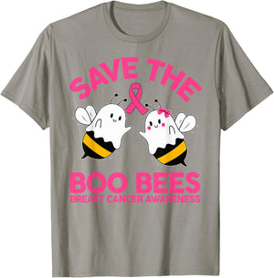 Save The Boobees Boo Bees Breast Cancer Halloween Women T-Shirt - T-Shirt | Sand