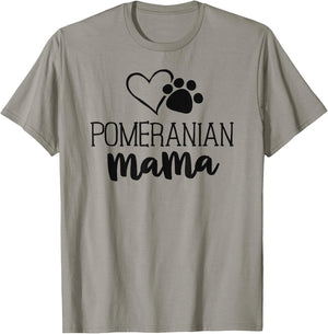 Pomeranian Mama Shirt Dog Owner Gifts Mother T-Shirt - T-Shirt | Sand