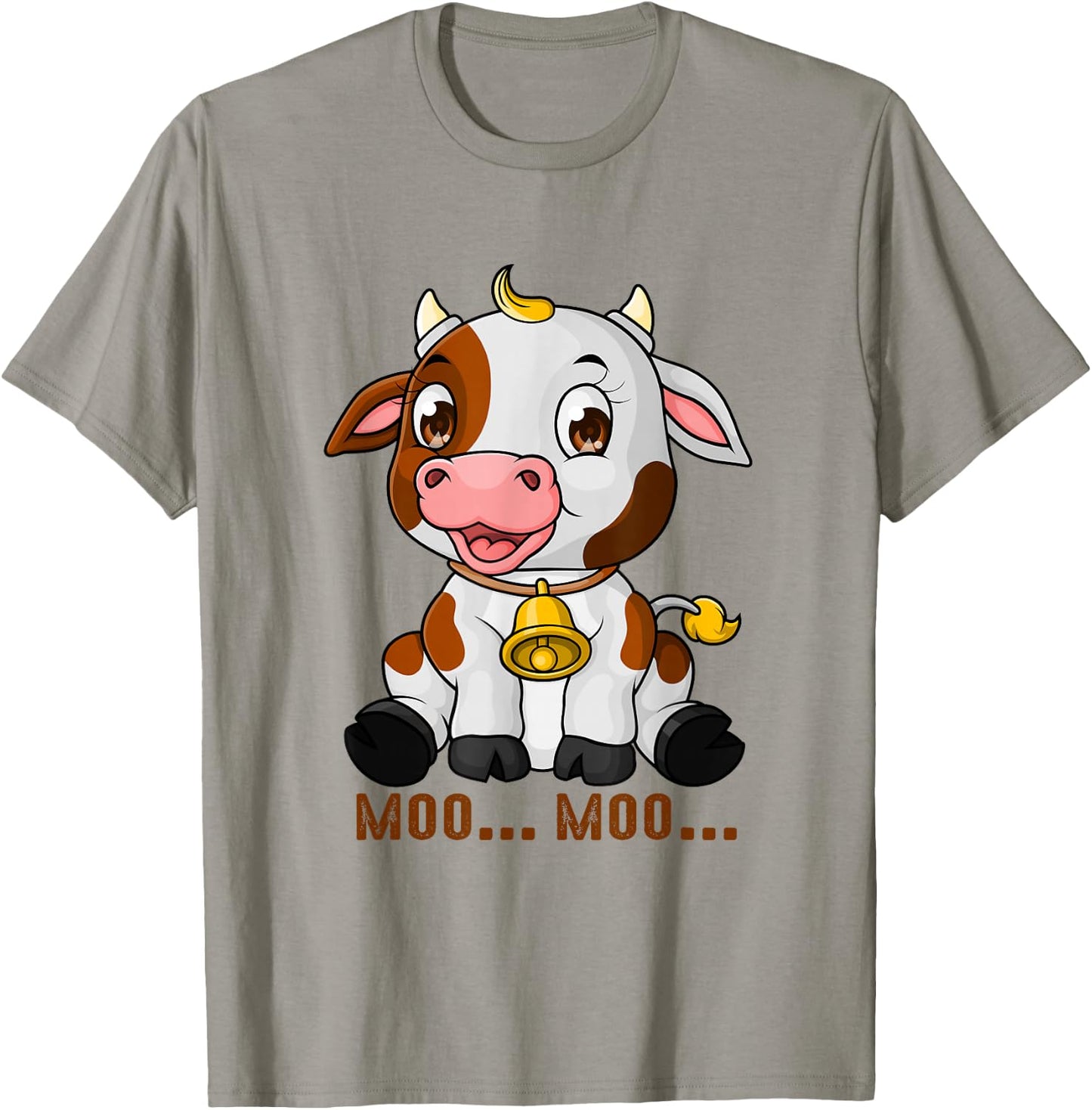 Moo Cow Funny Farmer cow Design for a moo moo T-Shirt - T-Shirt | Sand