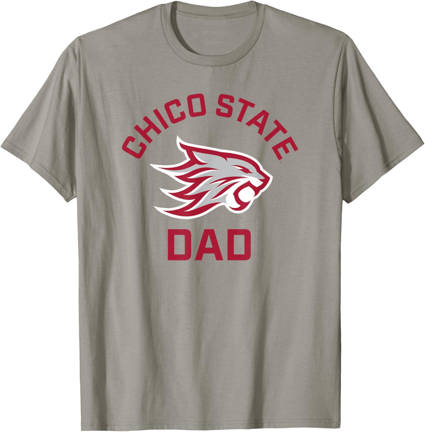 Chico State Wildcats Arched Dad T-Shirt - T-Shirt | Sand