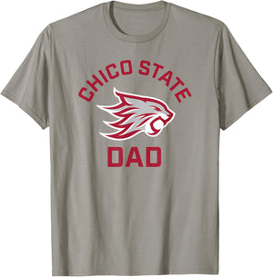 Chico State Wildcats Arched Dad T-Shirt - T-Shirt | Sand