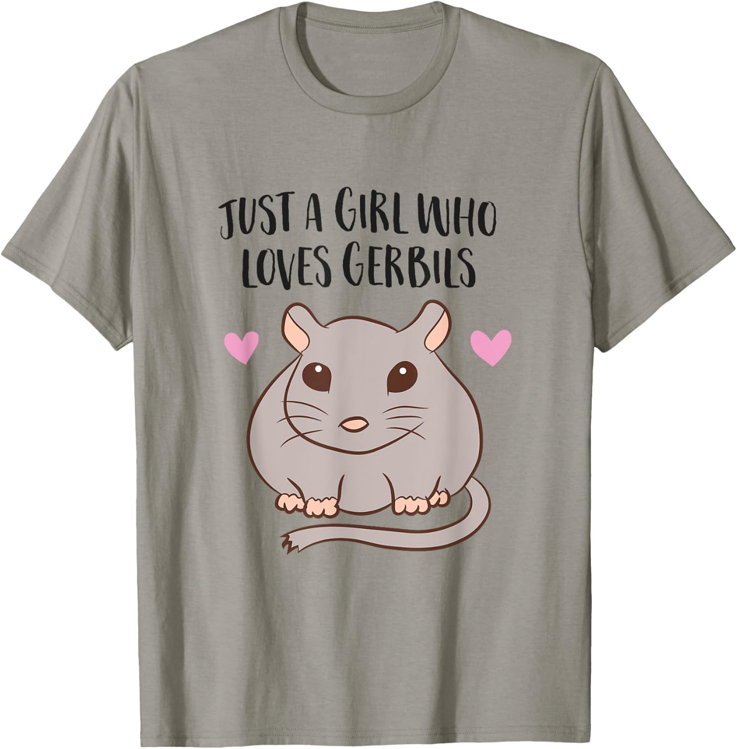 Just a Girl Who Loves Gerbils T-Shirt - T-Shirt | Sand