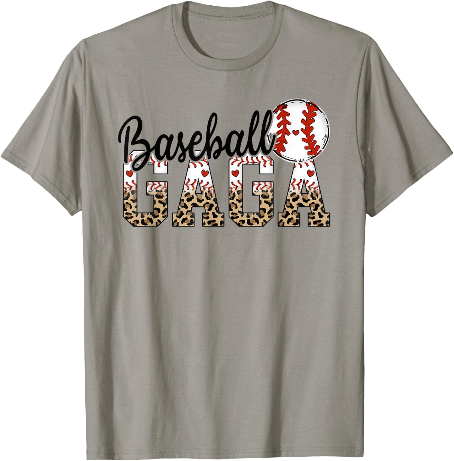 Baseball Gaga Women BallPark Gaga Baseball Mom Mother's Day T-Shirt - T-Shirt | Sand