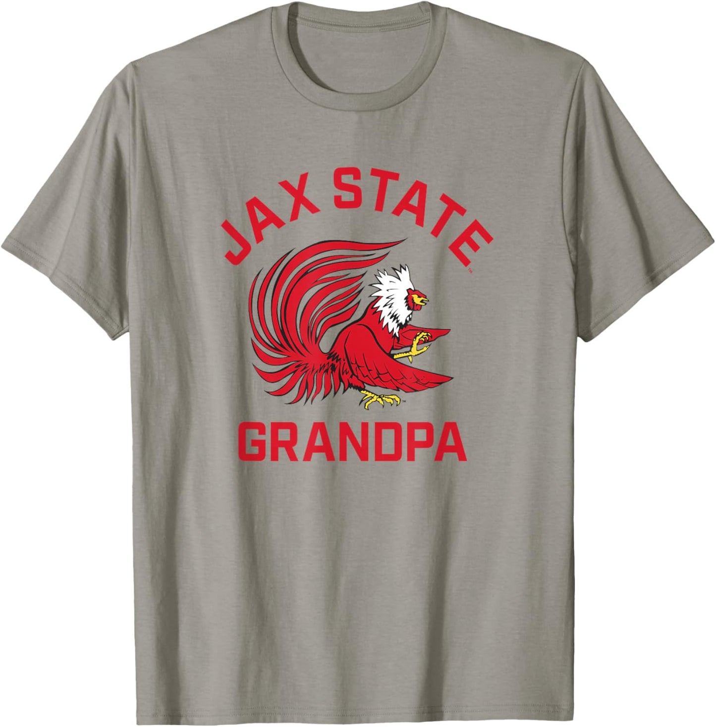 Jacksonville State University JSU Gamecocks Arched Grandpa T-Shirt - T-Shirt | Sand