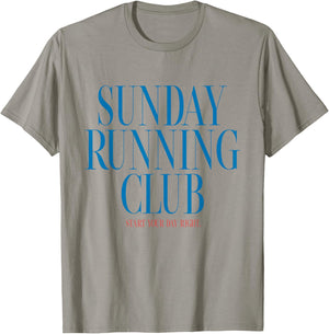 Sunday Running Club T-Shirt - T-Shirt | Sand