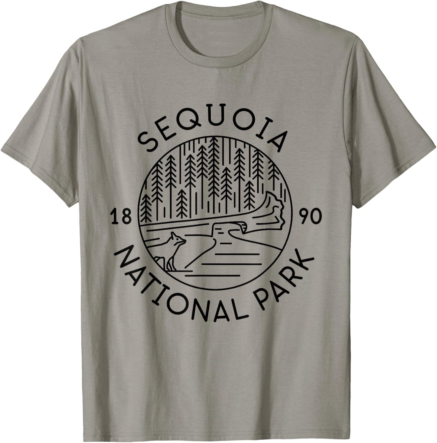 Sequoia National Park 1890 California T-Shirt - T-Shirt | Sand