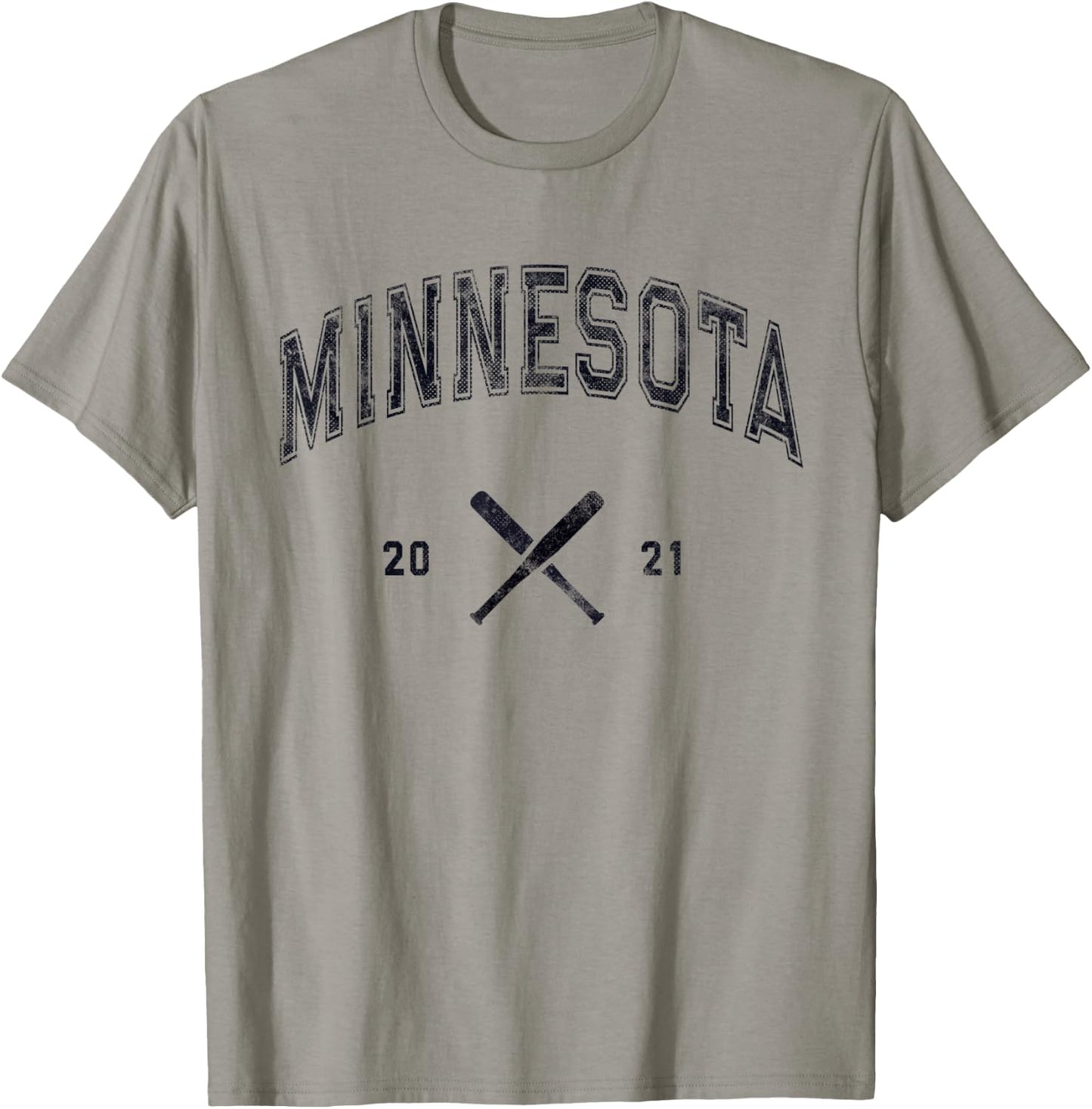 MINNESOTA Baseball State Softball Love MN 2021 Vintage T-Shirt - T-Shirt | Sand