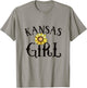 Kansas Girl Sunflowers T-Shirt - T-Shirt | Sand