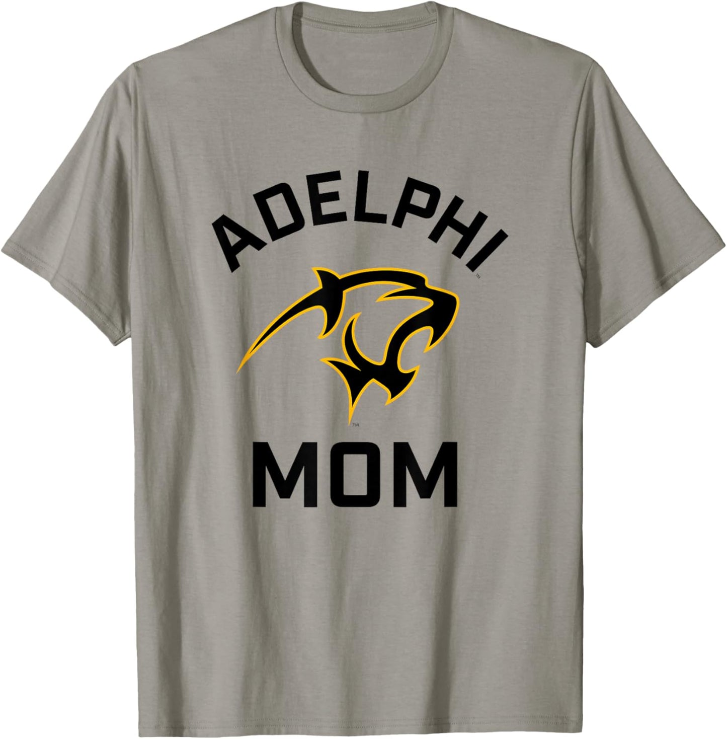 Adelphi University Panthers Arched Mom T-Shirt - T-Shirt | Sand