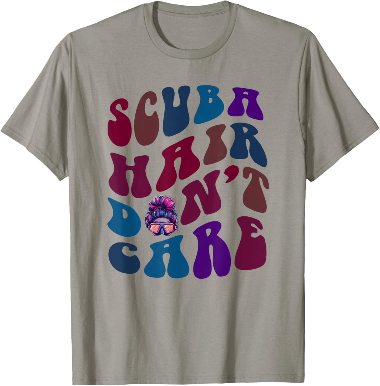Funny SCUBA HAIR DON'T CARE Dive Squad Instructors Crew T-Shirt - T-Shirt | Sand