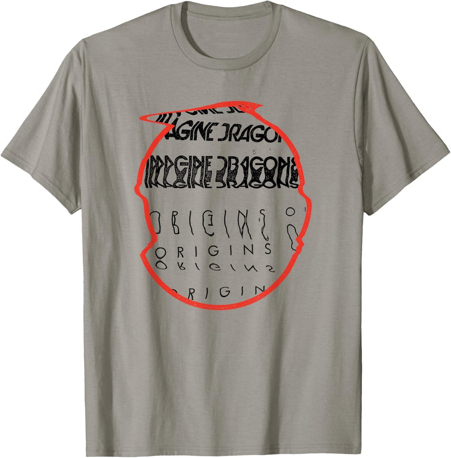 Imagine Dragons Origins Red Circle T-Shirt - T-Shirt | Sand