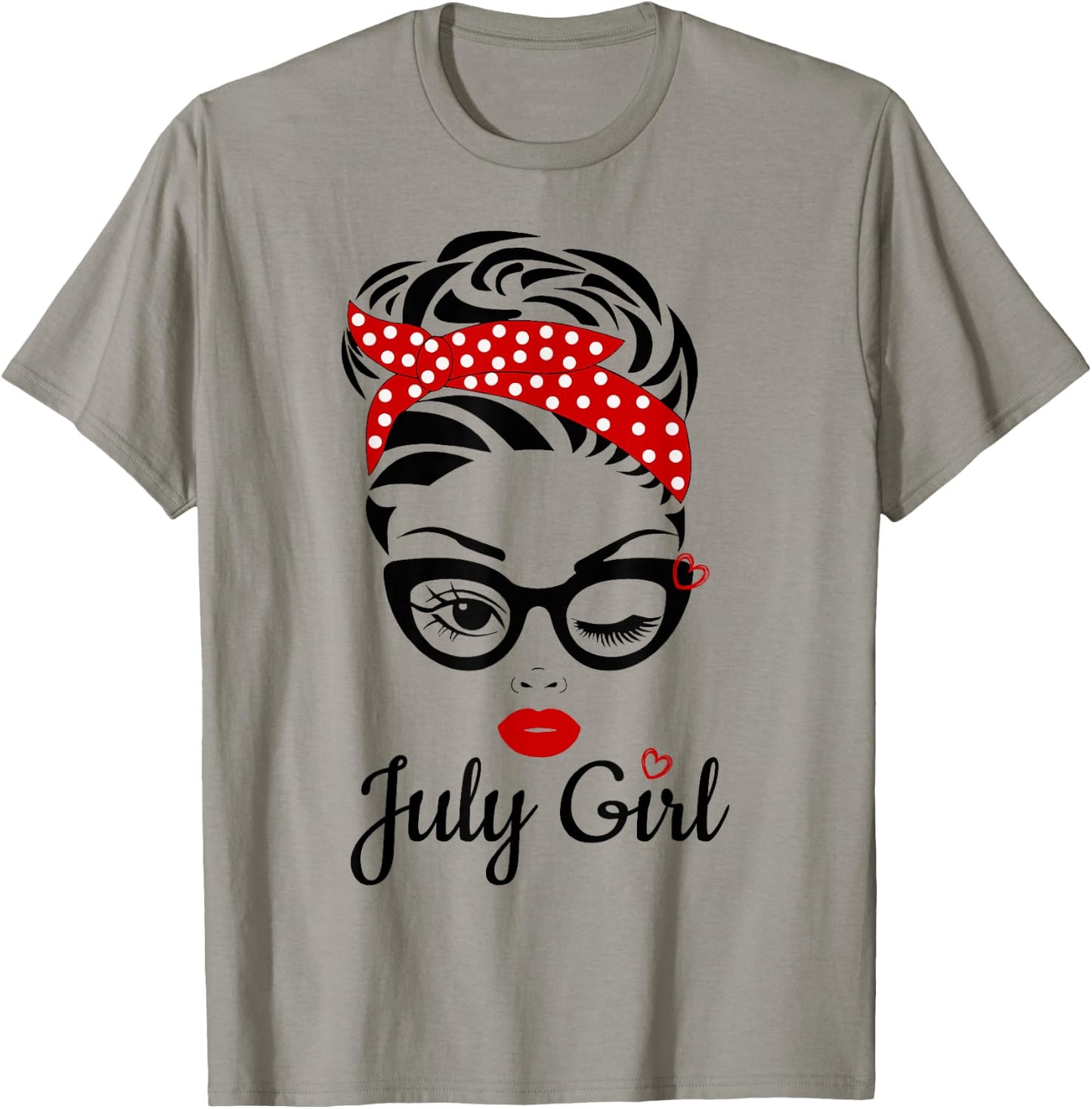 Women July Girl Birthday Girl Born July Birthday T-Shirt - T-Shirt | Sand