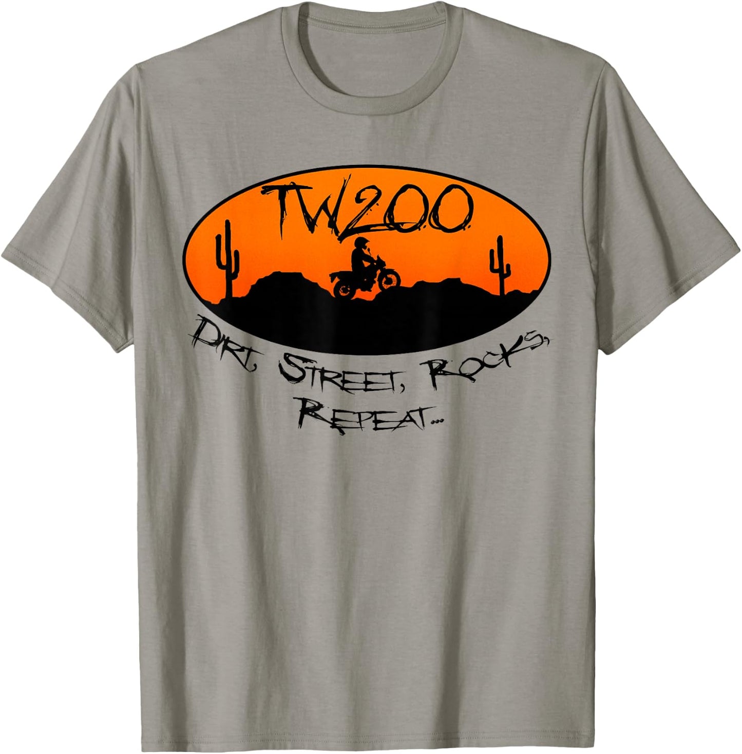 TW200 Trailway Enduro Motorcycle Dirt Repeat T-Shirt - T-Shirt | Sand