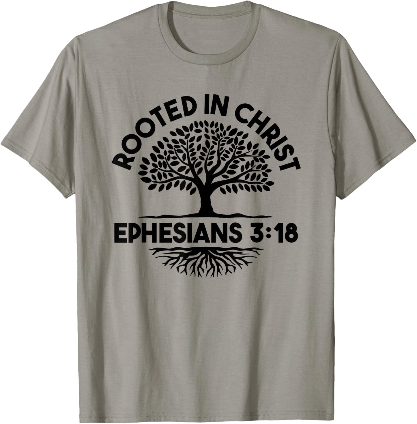 Christian Christianity Jesus Bible - Rooted In Christ T-Shirt - T-Shirt | Sand