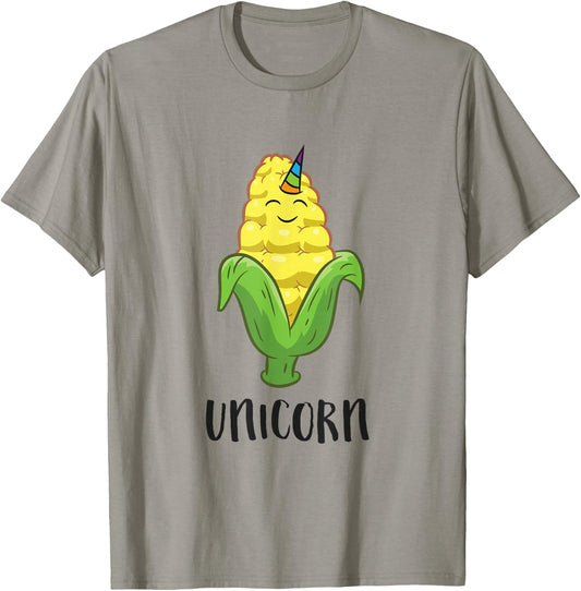 Funny Uni Corn Unicorn Corn Lovers Corn Farmer T-Shirt - T-Shirt | Sand