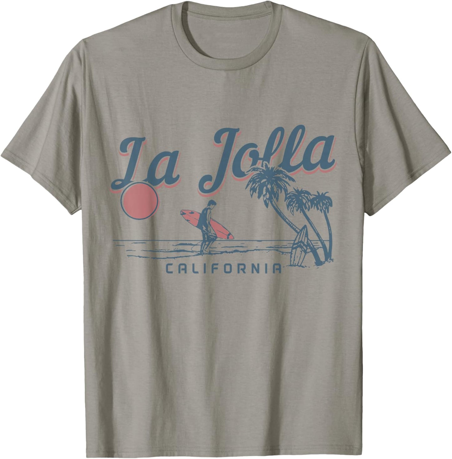 La Jolla California Surf Beach Vintage Souvenir Surfer T-Shirt - T-Shirt | Sand